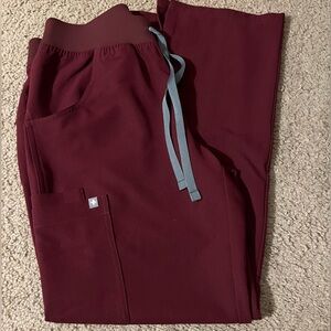 Figs Burgundy Kade Scrub Pants
